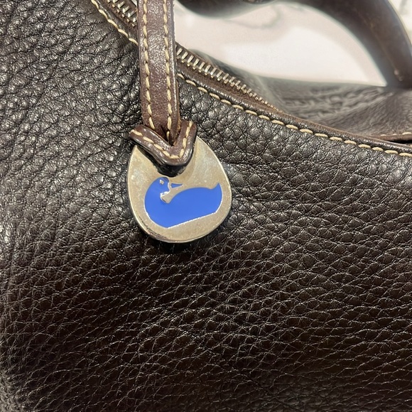 Dooney & Bourke Chocolate Brown Leather Shoulder Bag - Picture 4 of 8